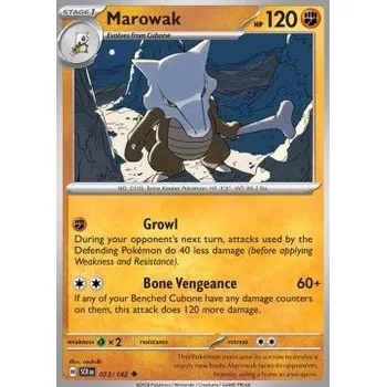 Sběratelská karetní hra Pokémon SCR 073/142 Marowak - Stellar Crown Stav: Near Mint, Verze: REVERSE HOLO