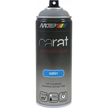 Barva ve spreji Motip Carat Saténový Šedý Kámen - Saténový dekorační sprej barva