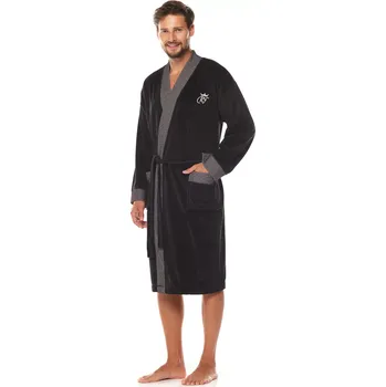 L&L 2050 Royal M-2XL pánský župan grafit M-170/112/112