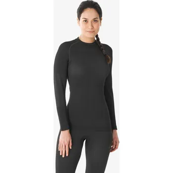 Pánské tričko WEDZE Dámské spodní lyžařské tričko 500 bezešvé XL ČERNÁ