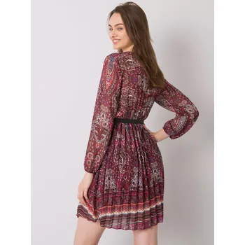 Dámský svetr Šaty DHJ SK 10201.93P kaštanová jedna velikost