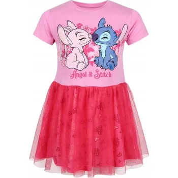 Dívčí šaty ŠATY LILO A STITCH Em 52 23 C769 růžové Velikost: 116