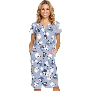 Dámská těhotenská košile 5271 blue - Doctornap světle modrá L