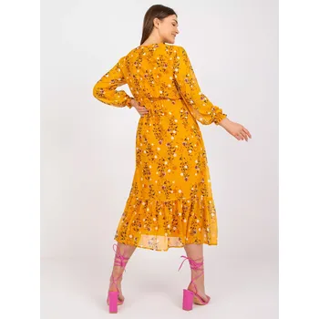 Dámské šaty Šaty RO SK ELB 2309.98 tmavě žlutá S