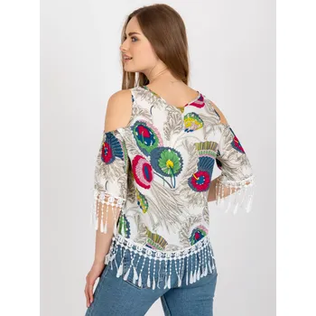 Dámská halenka Halenka AT BZ 2601.67 bílá jedna velikost