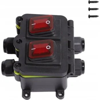 Bezpečnostní kamera VODOTĚSNÝ KOLÍSKOVÝ PŘEPÍNAČ 12V 20A DPST ON/OFF 4PIN - VNĚJŠÍ POUZDRO