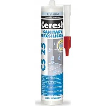 stavební silikon Ceresit CS 25 Sanitární Silikon Odolný Proti Plísním, Barva Modrá Sky, 280 ml