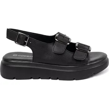 Dámské sandále Exkluzívní dámské černé sandály platforma 38