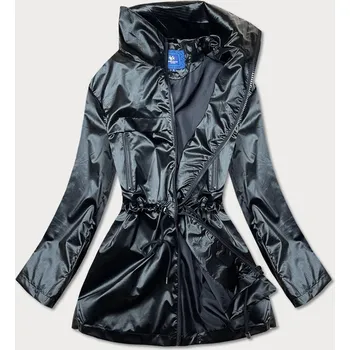 Tenká černá dámská bunda se stojáčkem (AG5-017) černá S (36)