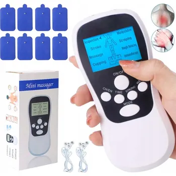 ELEKTRONICKÝ IMPULZNÍ MASÁŽNÍ PŘÍSTROJ - 15 ÚROVNÍ INTENZITY, 8 MASÁŽNÍCH PROGRAMŮ