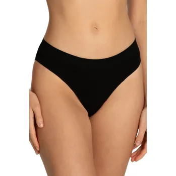 Dámské spodní prádlo Dámské kalhotky Bamboo classic black - JULIMEX černá XXL