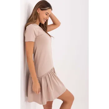 Dámské šaty Šaty RV SK 5631.02X béžová M