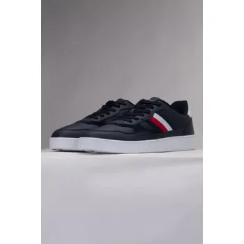 Pánská treková obuv Tommy Hilfiger Court Cupsole Retro Lth Stripes M FM0FM04828 Boty DW5 45