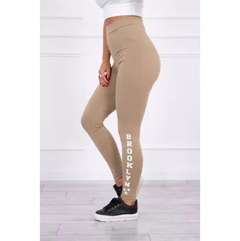 Dámské kalhoty Brooklyn velbloudí legíny kalhoty UNI