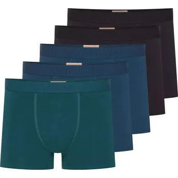 Boxerky Pánské boxerky 5 pack 42705 Solid - HENDERSON vícebarevná XL