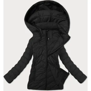Lehká černá dámská prošívaná bunda s kapucí J Style (16M9232-392) odstíny černé XL (42)