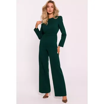 Dámský overall M811 Kombinéza s vycpanými rameny - lahvově zelená EU L