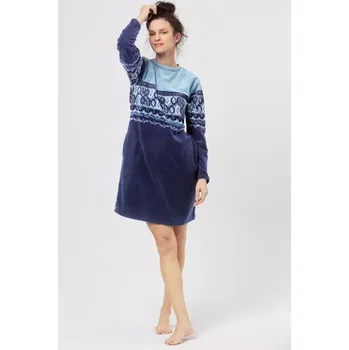 Dámské šaty SUKIENKA DAMSKA LHD 893 B24 tmavě modrá S