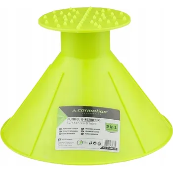 Autoškrabka PRAKTICKÉ ŠKRABKY NA LED DO AUTA KUŽELOVÉ S FUNKCÍ NÁLEVKY 2V1 X6