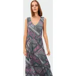 Dámské maxi šaty GPS20SUK809 - Greenpoint 40 fialová - zelená