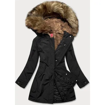 Černá dámská zimní bunda (m21309) odstíny černé XXL (44)
