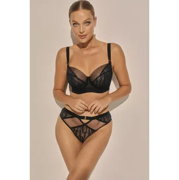 Podprsenka Měkká dámská podprsenka soft Kinga SC-1154 Navy Mist černo-modrá 65F