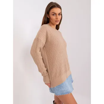 Dámský svetr Jumper AT SW 2338.14P béžová jedna velikost