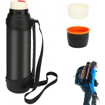 Termoska VELKÁ TURISTICKÁ TERMOSKA NA KÁVU ČAJ 2500ML OCELOVÁ PRÉMIOVÁ