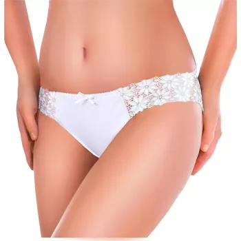 Dámské spodní prádlo Dámské kalhotky Aura 041 Bílá - Ewana XL
