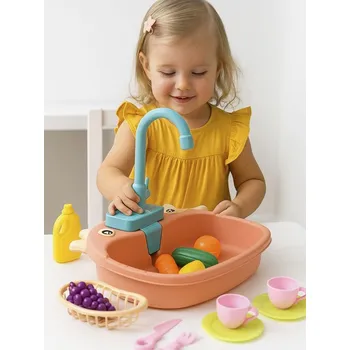 Pokrývka hlavy Sinsay - Elektrický dětský dřez s příslušenstvím - růžová - 483HI-30X - 483HI-30X-ONE