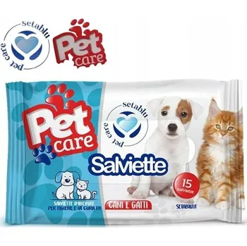 Vlhčený ubrousek SETABLU PET CARE Ubrousky vlhčené 40ks clip ALOE VERA