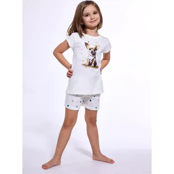 Pánské pyžamo Pyžamo Cornette Kids Girl 787/108 Čivava kr/r 86-128 ecru 86-92