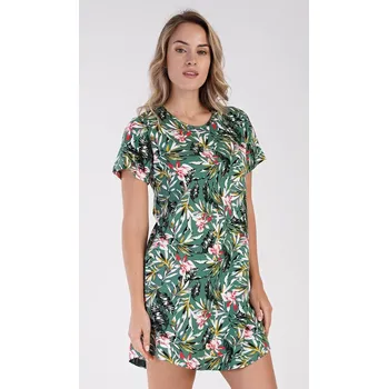 Dámská noční košile s krátkým rukávem Michaela smaragdová M