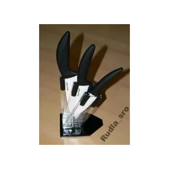 Kuchyňský nůž PRC TŘI KERAMICKÉ NOŽE/ KERAMICKÝ NŮŽ + STOJÁNEK