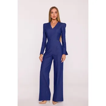 Dámský overall M883 Kombinéza džínového vzhledu - modrá EU XL