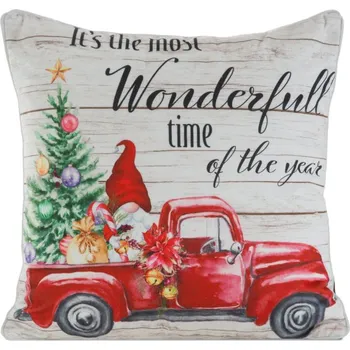 Povlečení Povlak na polštář CHP 123 červený / krémový