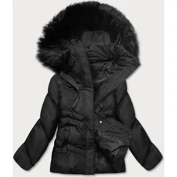 Černá dámská zimní bunda s kapucí (5m738-392) odstíny černé XL (42)