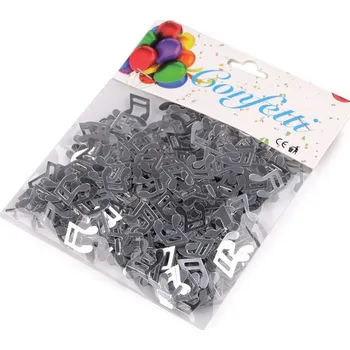 Konfeta Konfety noty - 2 stříbrná