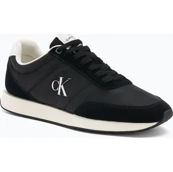 Pánské tenisky Pánské boty Calvin Klein YM0YM01361 Retro Runner Essential MIX MAT black/bright white