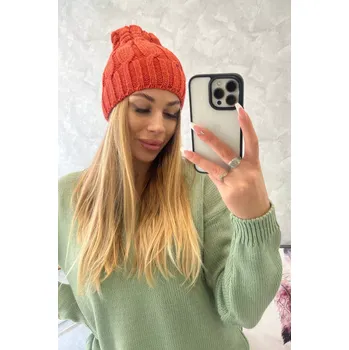 Čepice Fleecová čepice Iwona K221 červená UNI