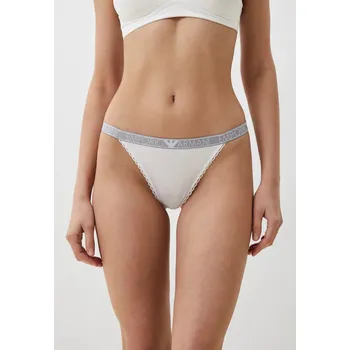 Kalhotky Dámské tanga 164282 4R221 00010 bílé - Emporio Armani S
