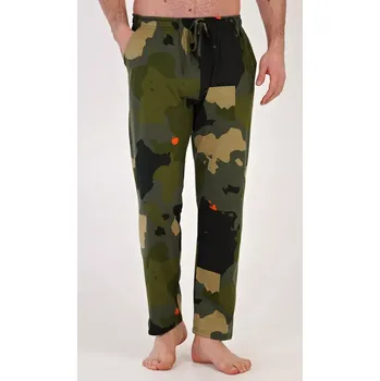 Pánské pyžamo Pánské pyžamové kalhoty Marek khaki 3XL