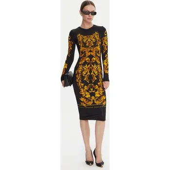 Dámská móda Versace Jeans Couture Každodenní šaty 79HAO9P0 JS524 Černá Slim Fit 44