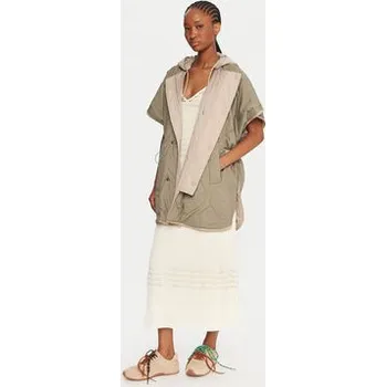 Dámský kabát Weekend Max Mara Kabát pro přechodné období Riva 2525296011 Béžová Relaxed Fit 36