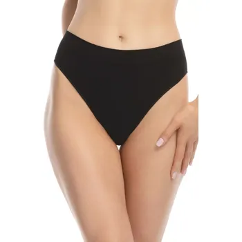 Dámské spodní prádlo Dámské kalhotky Bamboo Bikini black - JULIMEX černá XL