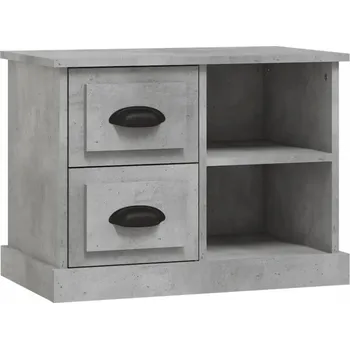 Noční stolek Noční stolek se zásuvkami - 60x35,5x45 cm, betonu šedý