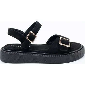 Dámské sandále Originální sandály černé dámské platforma 37