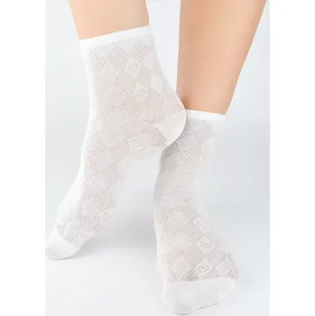 Pánské ponožky Ponožky Noviti SB124 Hearts 35-42 béžová 35-38