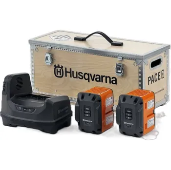 HUSQVARNA Sada akumulátorů a nabíječky B380X/C900X PACE, 2x8.0Ah