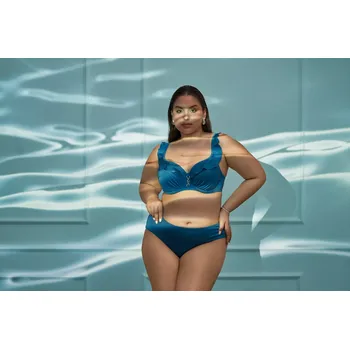 Dámské plavky Spodní díl plavek Ava SF 13/5 Azure Brazilian S-3XL azure XL-42